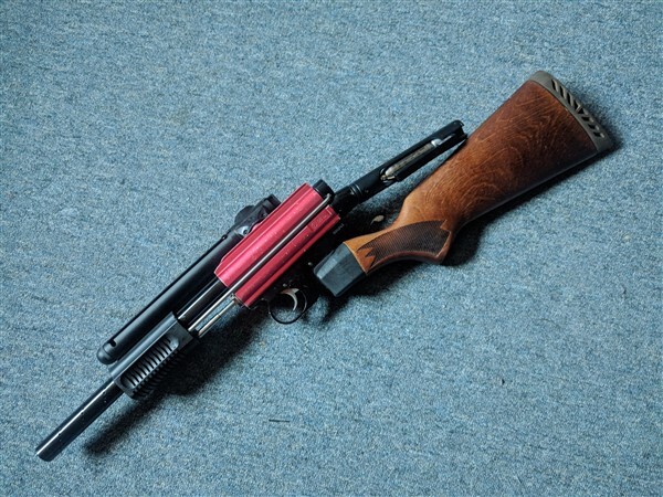 Click image for larger version

Name:	Sterling - with wood stock andd 10rd spring feed.jpg
Views:	1234
Size:	121.3 KB
ID:	9973