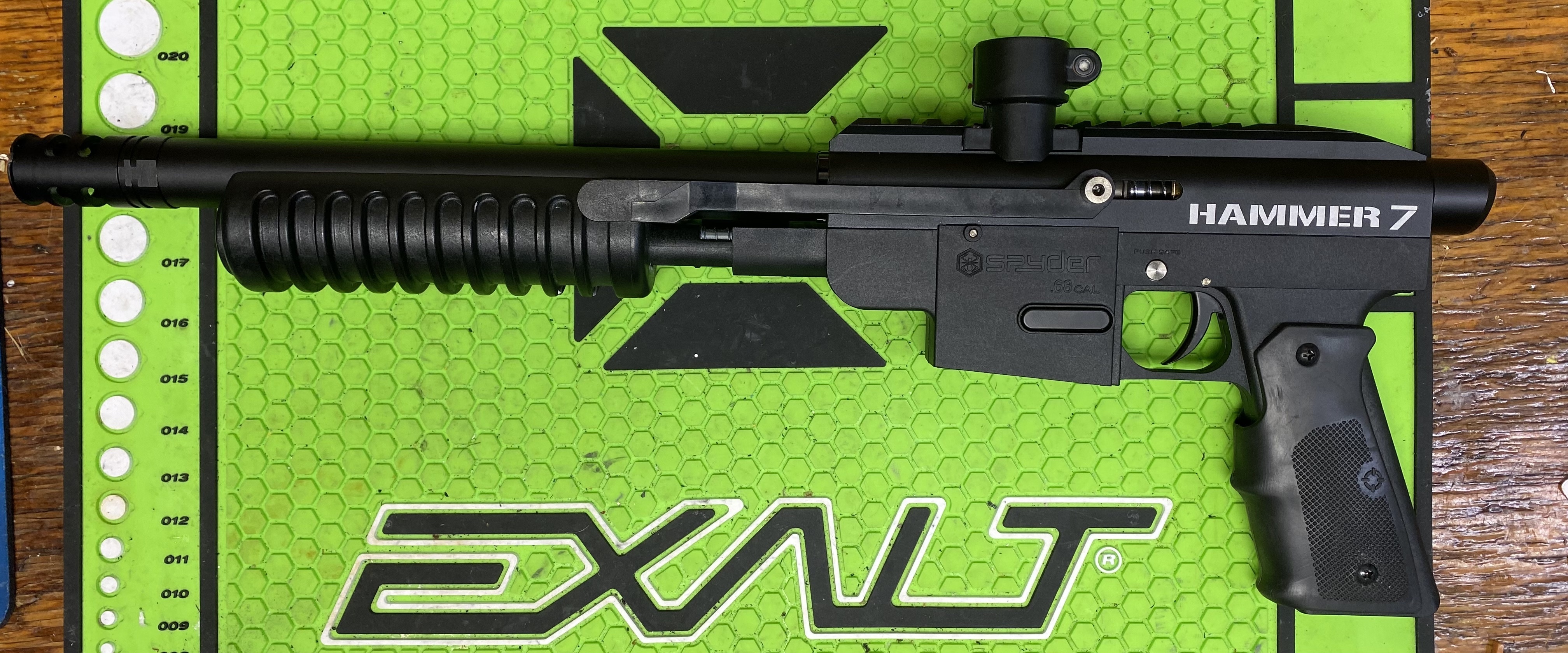 BOLT ACTION PAINTBALL SNIPER RIFLE! My custom made hammer 7 by