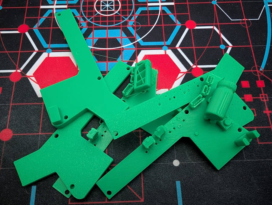 Pile of tests and failures from 3D prints