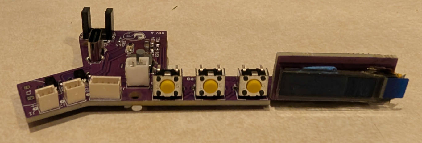 First assembled and working Snapshot PB board.