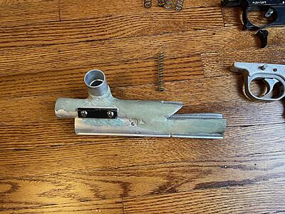 Here's a Spyder Classic body that some idiot (teenage me) went at with a hacksaw and bondo. Looks like I also drilled it out for a bounce beam eye. It is probably just a paperweight at this point.