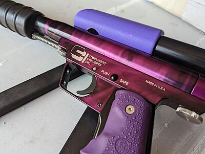 Black/Purple Frame, Stock Class Body, and 11" Standard Barrel