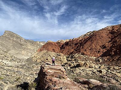 On the Kraft Mountain loop just outside Las Vegas