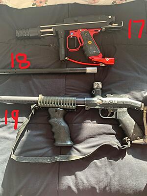 17. RF w/ red hinge and azodin rock steady reg no barrel $120