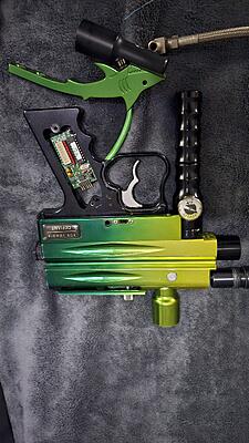 Gun layed together to show paint scheme